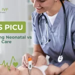 NICU vs PICU difference explained by pediatric doctor caring for newborn baby in neonatal intensive care unit at Sapling Hospitals